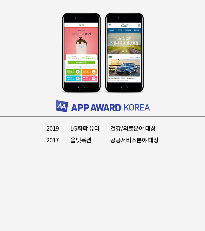 2017년 웹어워드, 스마트앱어워드 총5개분야 수상